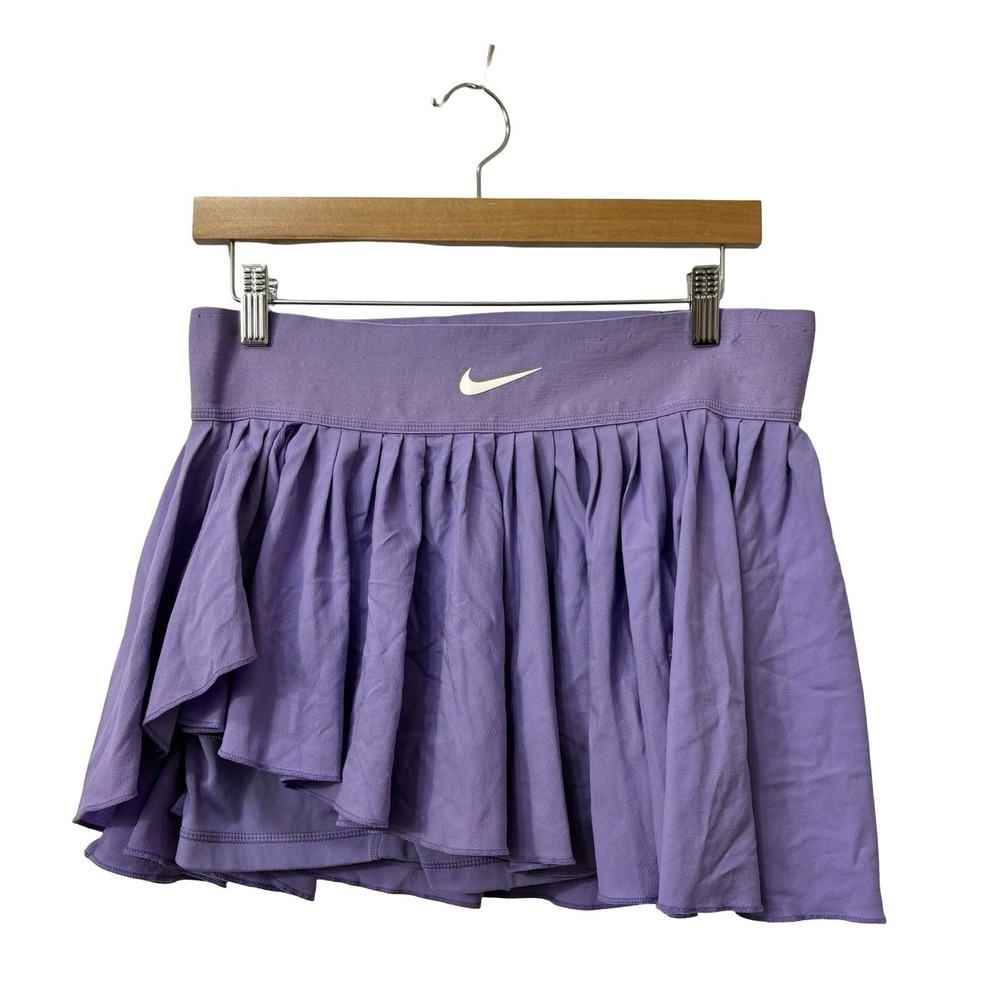 Nike Court Dri-Fit Advantage Pleated Tennis Skirt space purple/white Size Medium